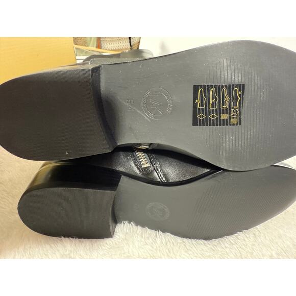 Michael Kors Bromley Flat Boot Knee High Stretch Back Leather Size 5 New in Box - Picture 5 of 11